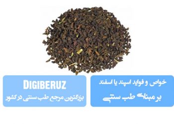 خواص و فواید اسپند (اسفند) در طب سنتی؛ ضدبلغم، ضدعفونیکننده، تقویتکننده قلب و معده با طبع گرم و خشک.