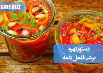 ترشی فلفل دلمه: دستور تهیه ترشی خوش‌رنگ و سرشار از ویتامین C، اشتهاآور و آنتی‌اکسیدان