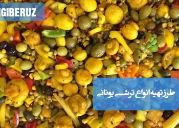 انواع ترشی یونانی: طرز تهیه ترشیهای متنوع و خوشطعم، چاشنی اشتهاآور با طعمی مدیترانهای.