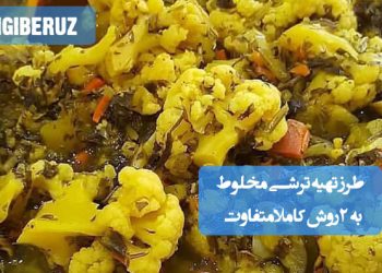طرز تهیه ترشی مخلوط به دو روش کاملاً متفاوت؛ دستورهای ساده و خوش‌طعم با نکات ماندگاری و طعم‌دهی ویژه
