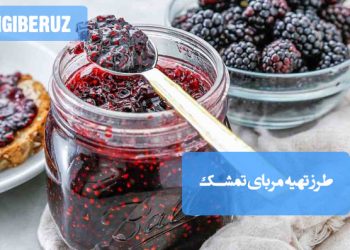 مربای تمشک: طرز تهیه مربایی خوشرنگ و سرشار از آنتیاکسیدان، پرفیبر و مقوی.