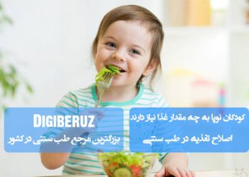 میزان نیاز غذایی کودکان نوپا: راهنمای جامع تغذیه‌ای بر اساس اصول طب سنتی