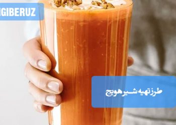 شیر هویج خانگی با تکههای هویج و یخ. دستور تهیه و نکات تهیه