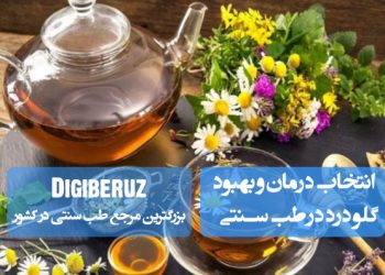 درمان گلودرد در طب سنتی؛ استفاده از عسل، غرغره آب نمک، دمنوش بابونه، زنجبیل، بخور گیاهی، مصرف سیر، استراحت کافی و نوشیدن مایعات گرم.