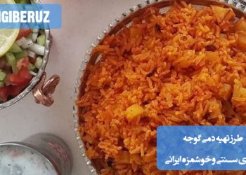 طرز تهیه دمی گوجه فرنگی: آموزش پخت یک غذای سنتی ایرانی خوشمزه و ساده با طعم خانگی و اصیل