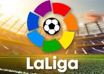 لوگوی لالیگا اسپانیا (La Liga) که نمایانگر لیگ برتر فوتبال اسپانیا است.