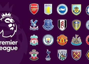 لوگوی لیگ برتر انگلیس (Premier League) که نمایانگر معتبرترین و محبوبترین لیگ فوتبال در انگلستان است.